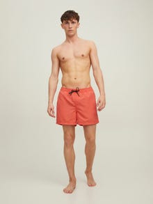 Jack & Jones 2-pak Regular Fit Badeshorts -Hot Coral - 12216434