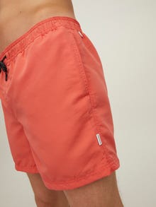 Jack & Jones 2 Regular Fit Swim shorts -Hot Coral - 12216434