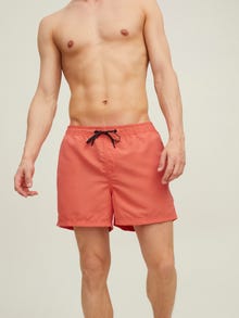 Jack & Jones 2-pak Regular Fit Badeshorts -Hot Coral - 12216434