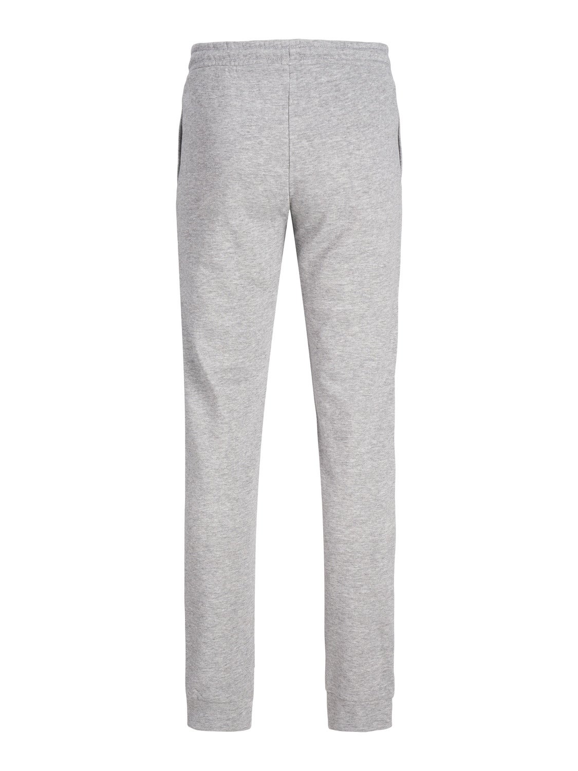 cuffed gray sweatpants