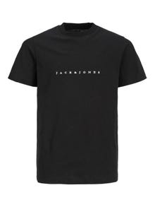 Jack & Jones Logotyp T-shirt För pojkar -Black - 12216486