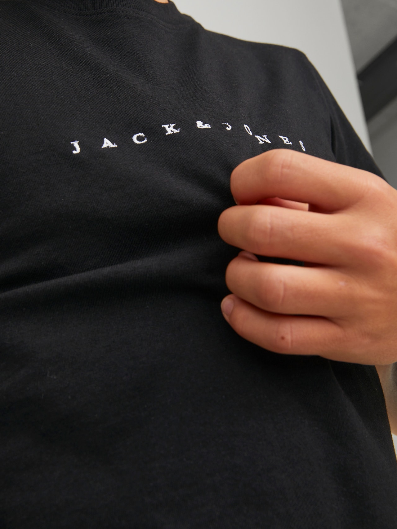 Jack & Jones Logotipas Marškinėliai For boys -Black - 12216486