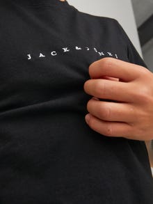 Jack & Jones Logo Tričko Junior -Black - 12216486