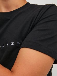 Jack & Jones Z logo T-shirt Dla chłopców -Black - 12216486