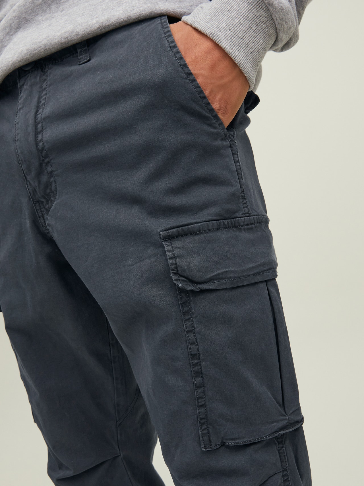 Jack & Jones Carrot fit Cargo trousers -Asphalt - 12216664