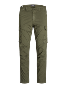 Jack & Jones Siaurėjantis kirpimas Cargo kelnės -Olive Night - 12216664