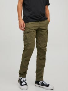 Jack & Jones Siaurėjantis kirpimas Cargo kelnės -Olive Night - 12216664