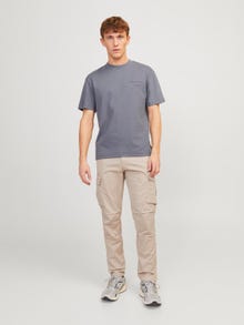 Jack & Jones Pantalones cargo Carrot fit -Silver Cloud - 12216664