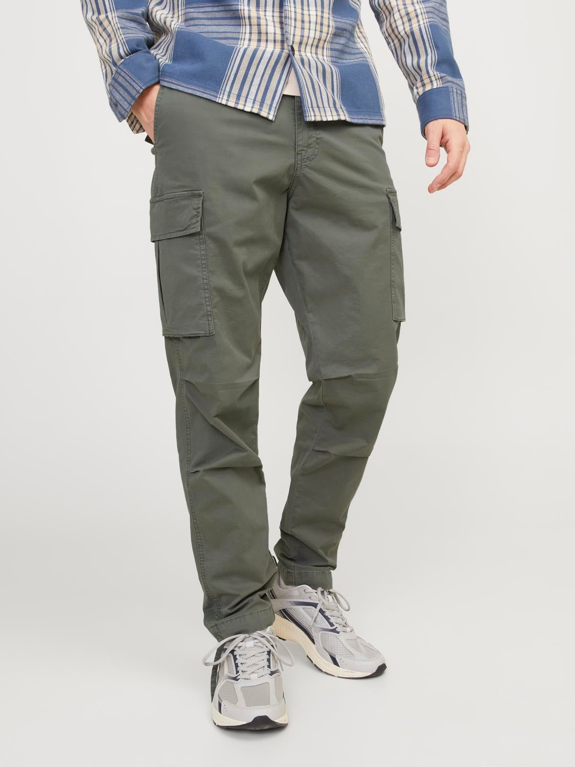 Carrot fit Cargo trousers | Medium Green | Jack & Jones®