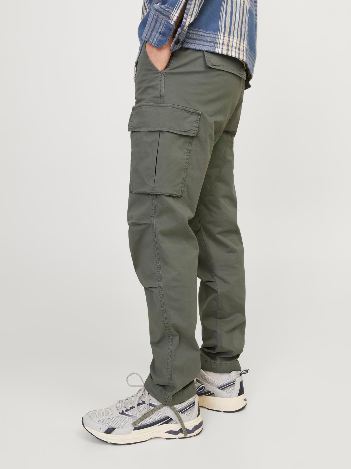 Jack & Jones Carrot Fit Cargo trousers -Agave Green - 12216664