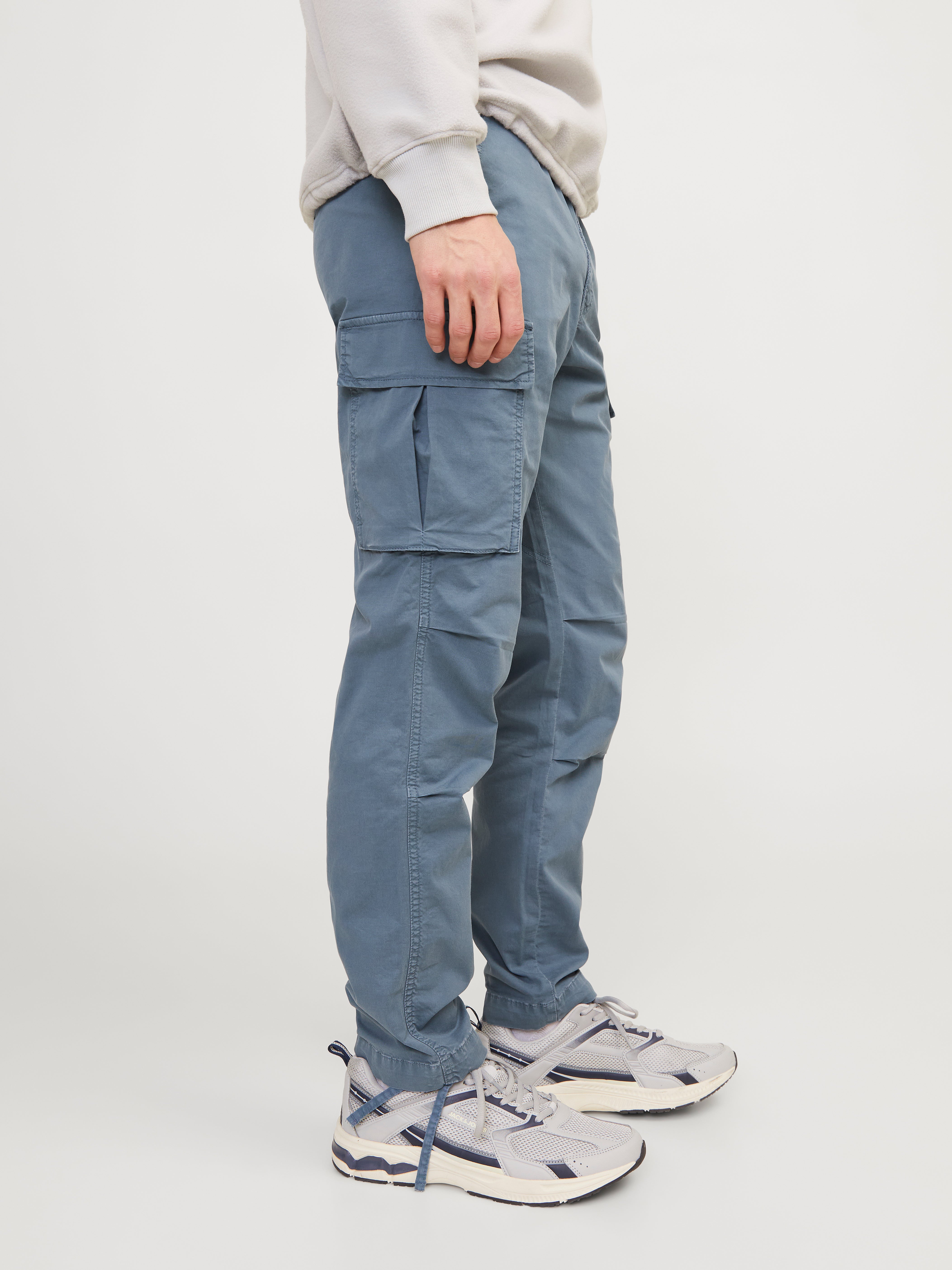 Pantalon cargo Carrot fit Bleu clair Jack Jones