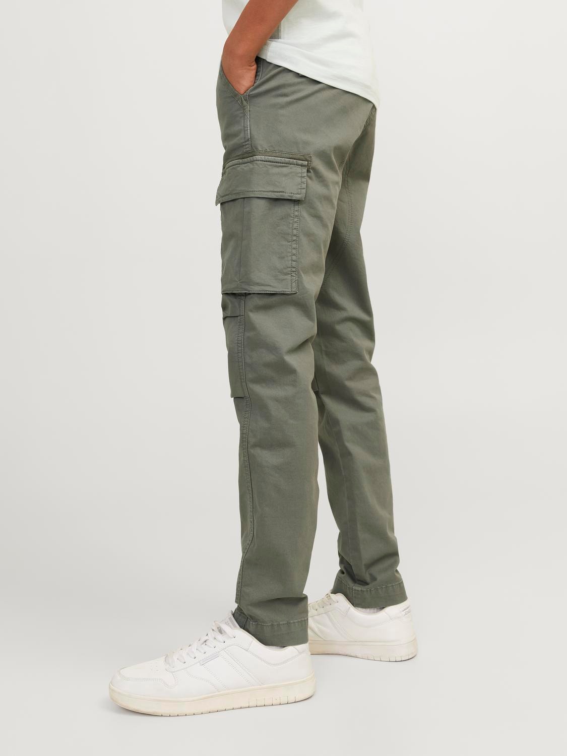 Jack & Jones Poikien Regular Fit Chino-housut -Agave Green - 12216756