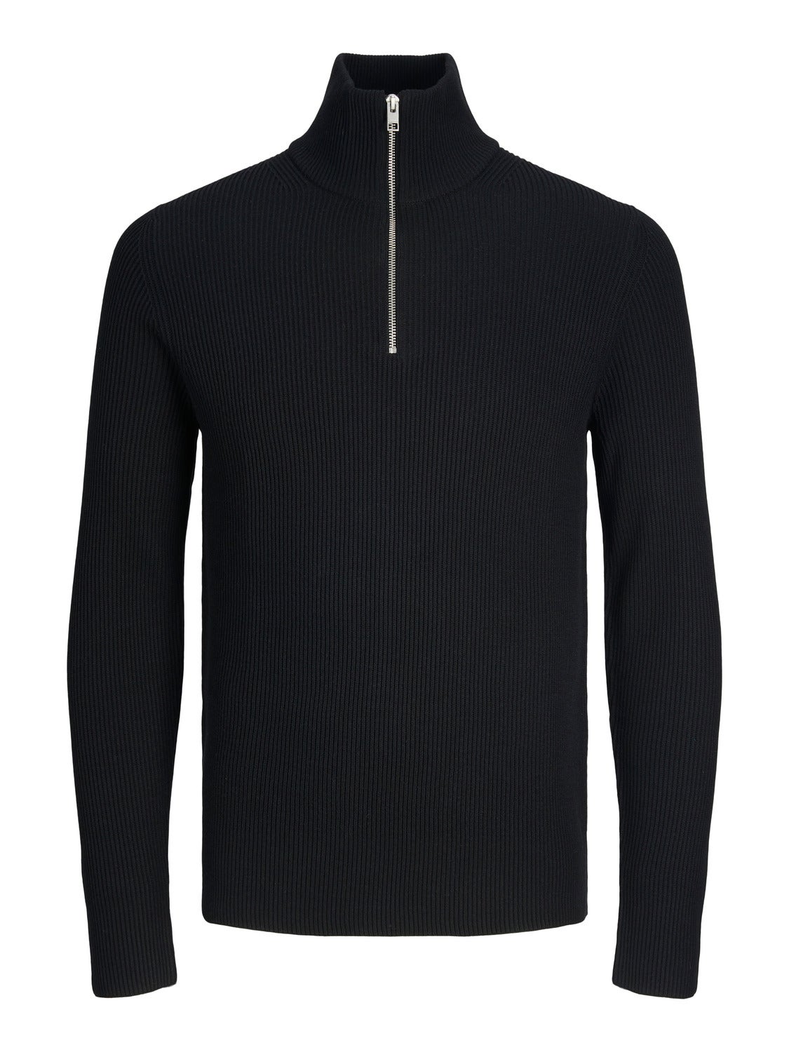 Mens black half online zip jumper