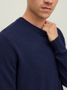 Jack & Jones Plain Crew Neck Jumper -Maritime Blue - 12216799