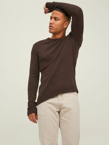 Jack & Jones Plain Knitted pullover -Java - 12216799