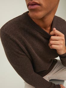 Jack & Jones Plain Knitted pullover -Java - 12216799