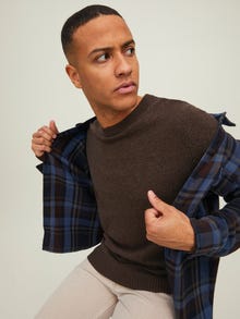 Jack & Jones Plain Knitted pullover -Java - 12216799