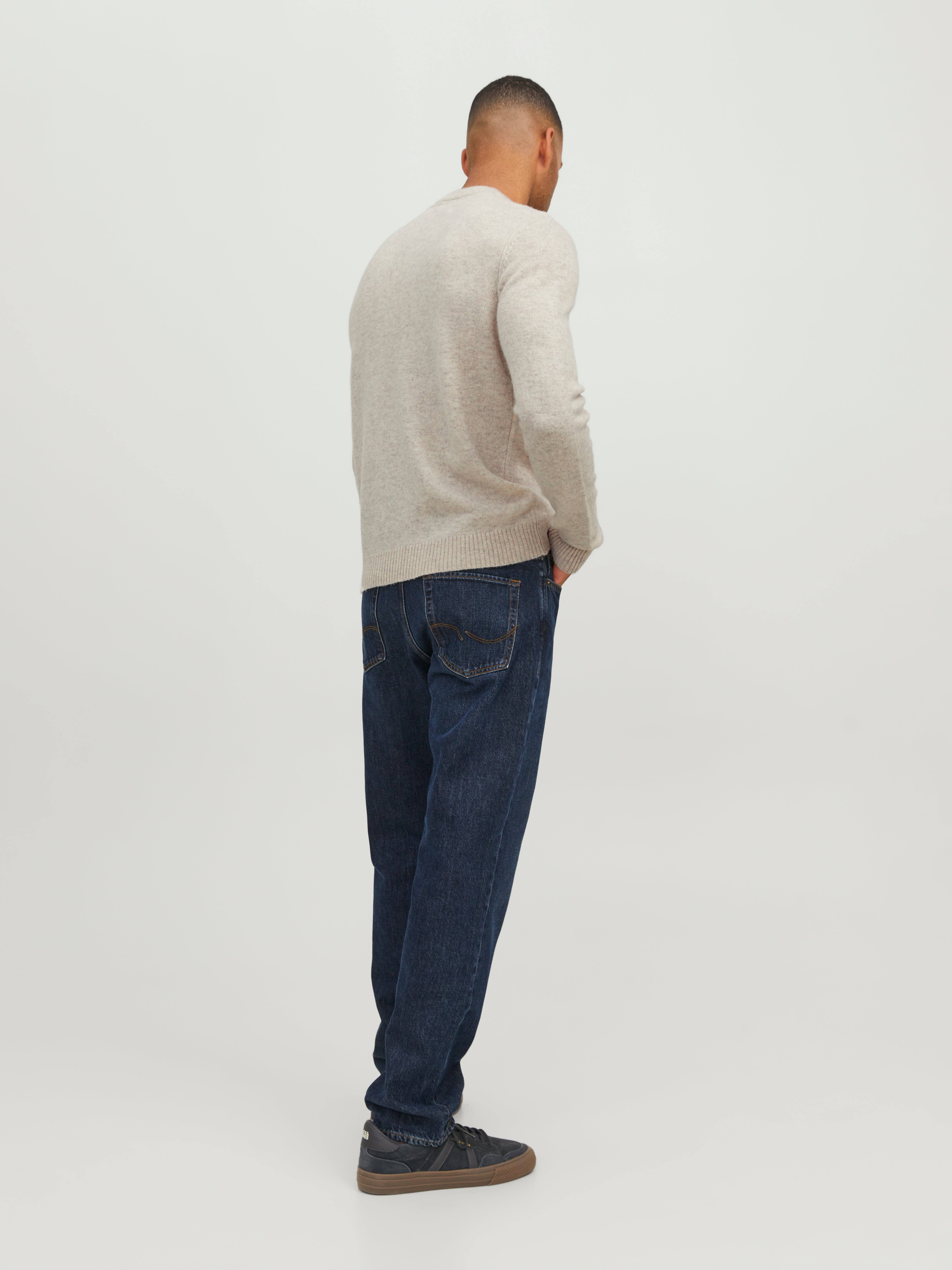 50% Rabatt auf Einfarbig Strickpullover mit Rundhals | Jack & Jones®