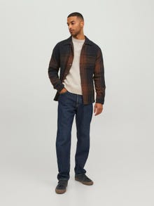 Jack & Jones Plain Knitted pullover -Sand - 12216799