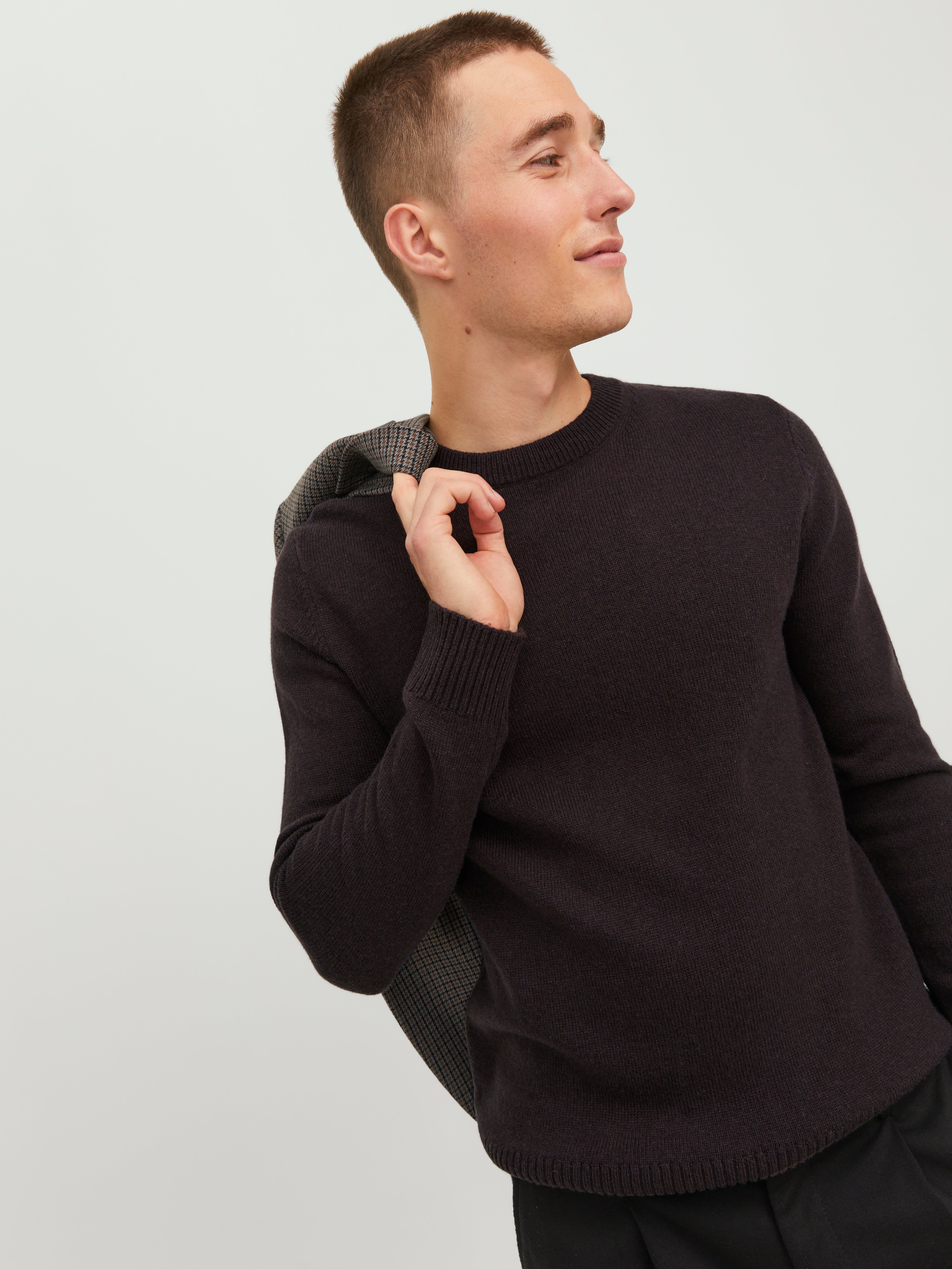 Jack & Jones Plain Crew Neck Jumper - 12216799