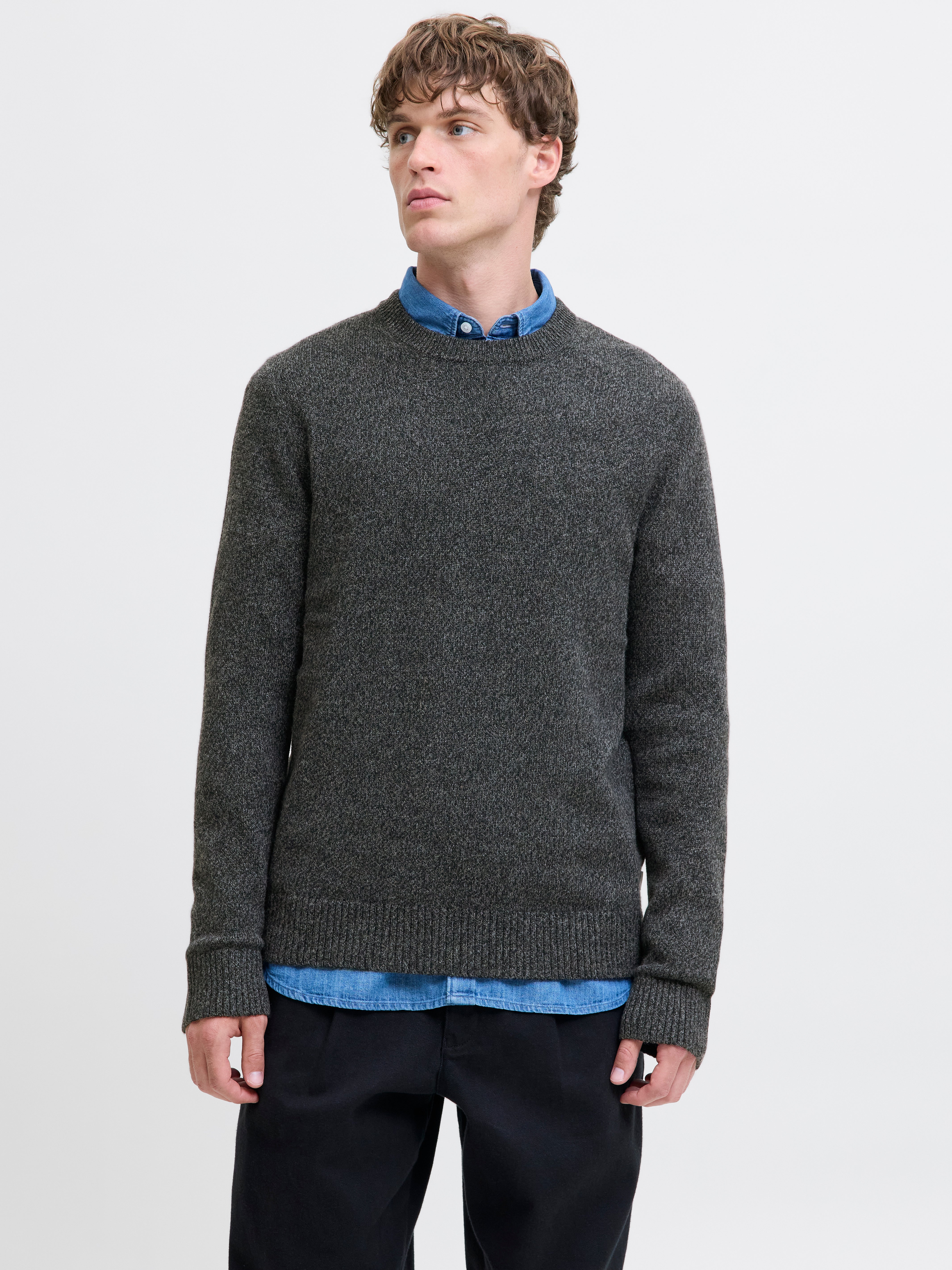Thumbnail - Einfarbig Strickpullover