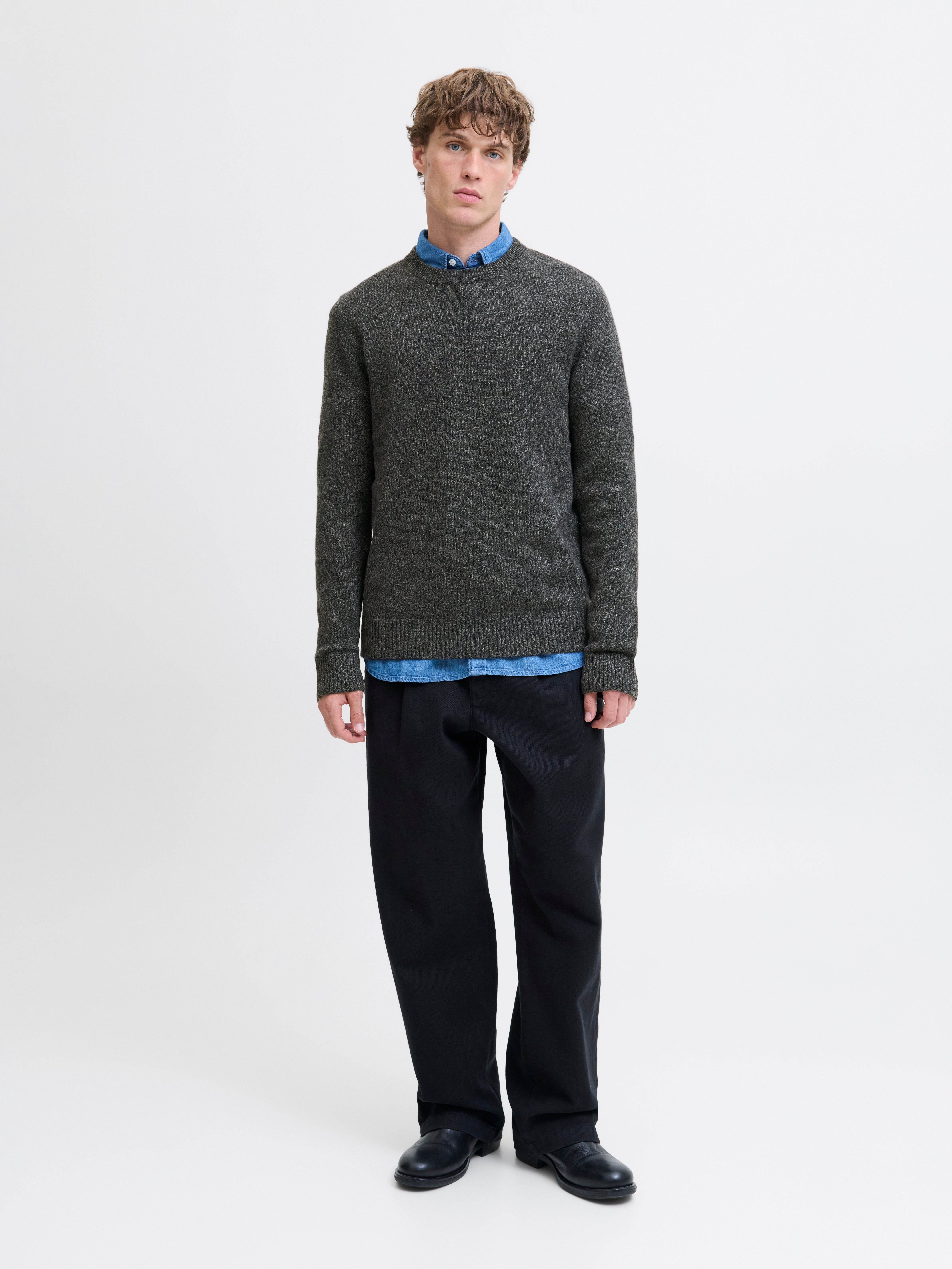 Thumbnail - Einfarbig Strickpullover
