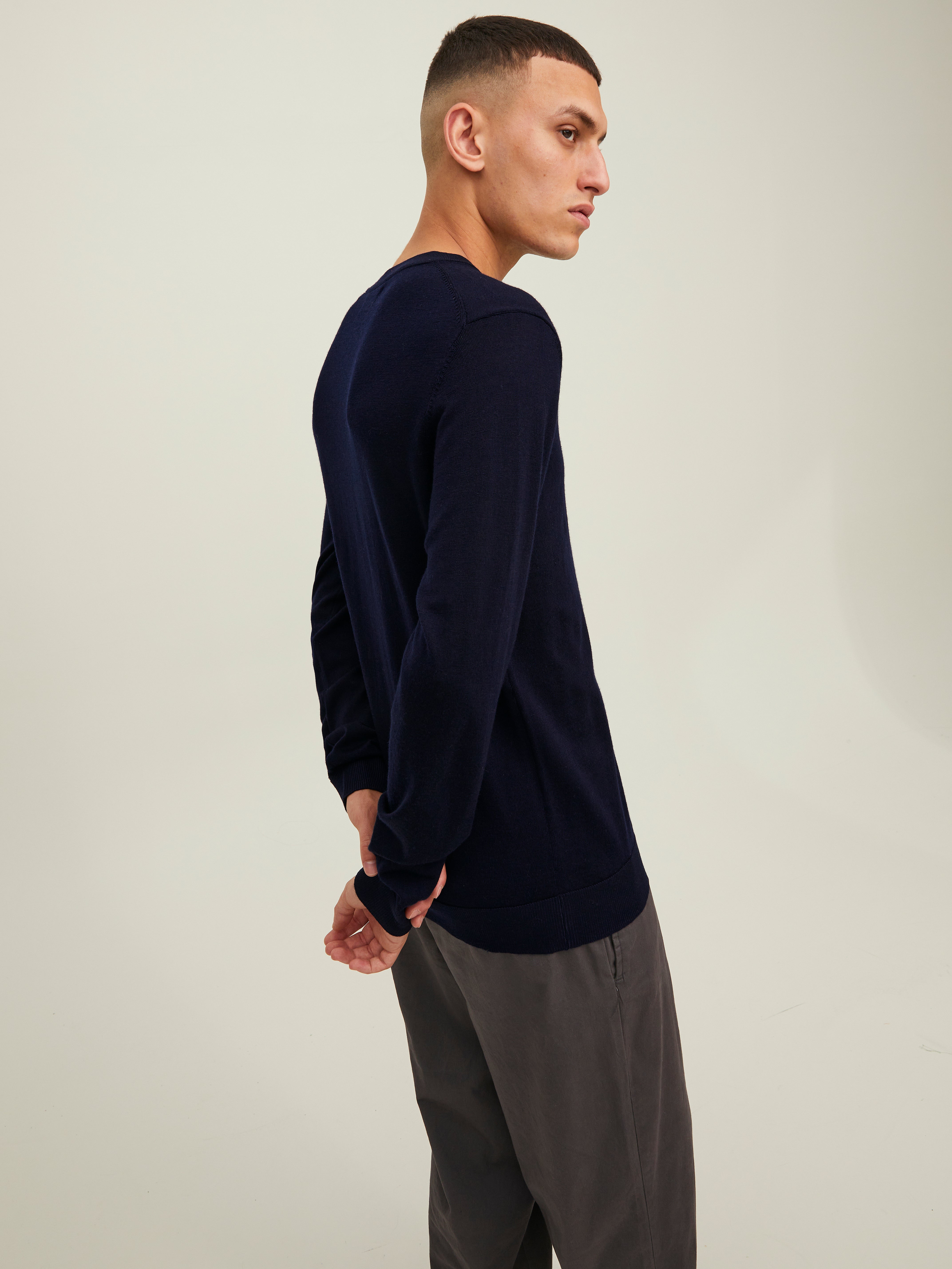Jack & Jones Plain Crew Neck Jumper - 12216817