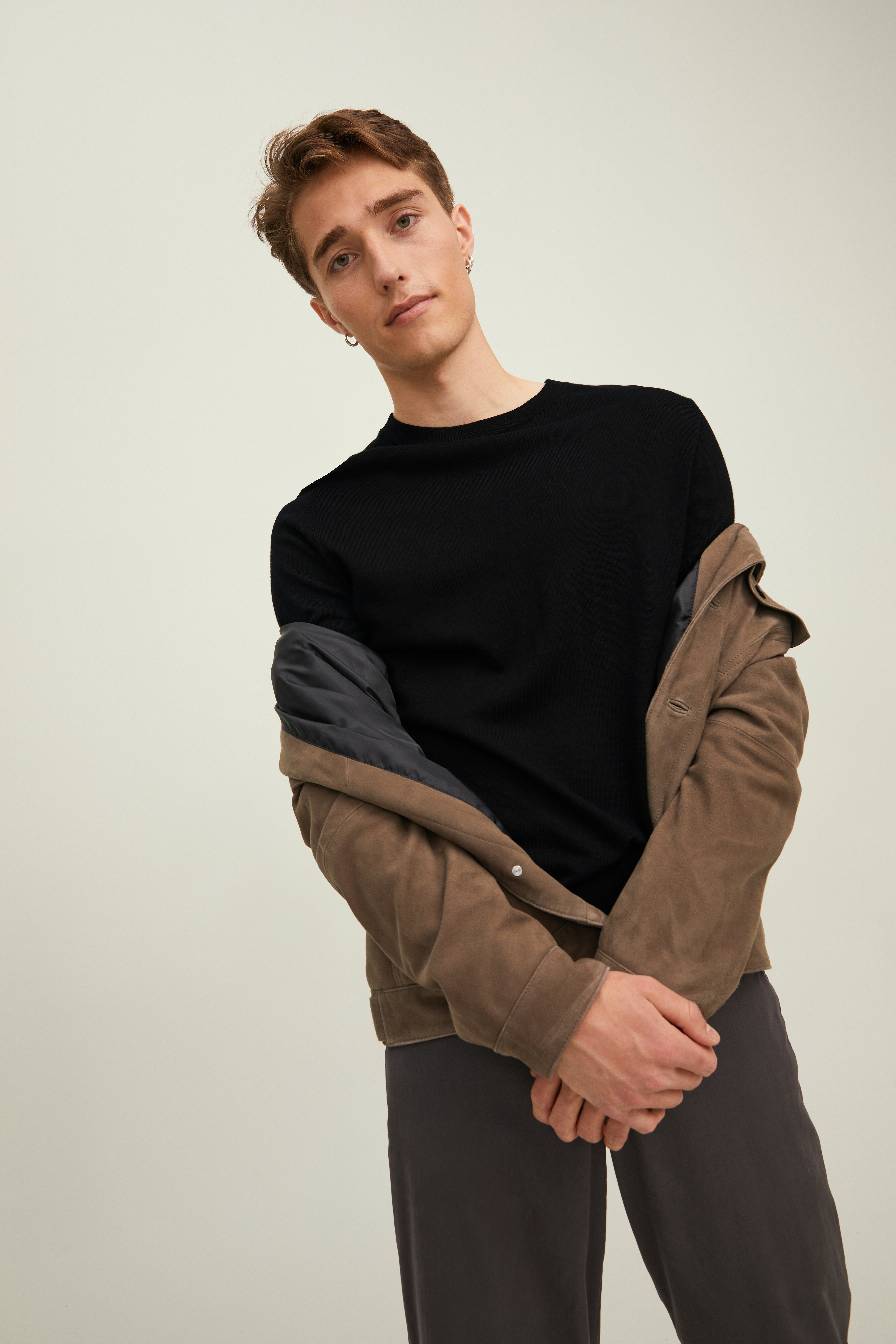50% Rabatt auf Einfarbig Strickpullover mit Rundhals | Jack & Jones®