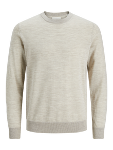 Jack & Jones Ensfarvet Striktrøje -Pure Cashmere - 12216817