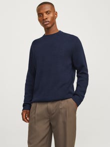 Jack & Jones Ensfarvet Striktrøje -Night Sky - 12216817