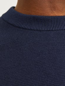 Jack & Jones Ensfarvet Striktrøje -Night Sky - 12216817