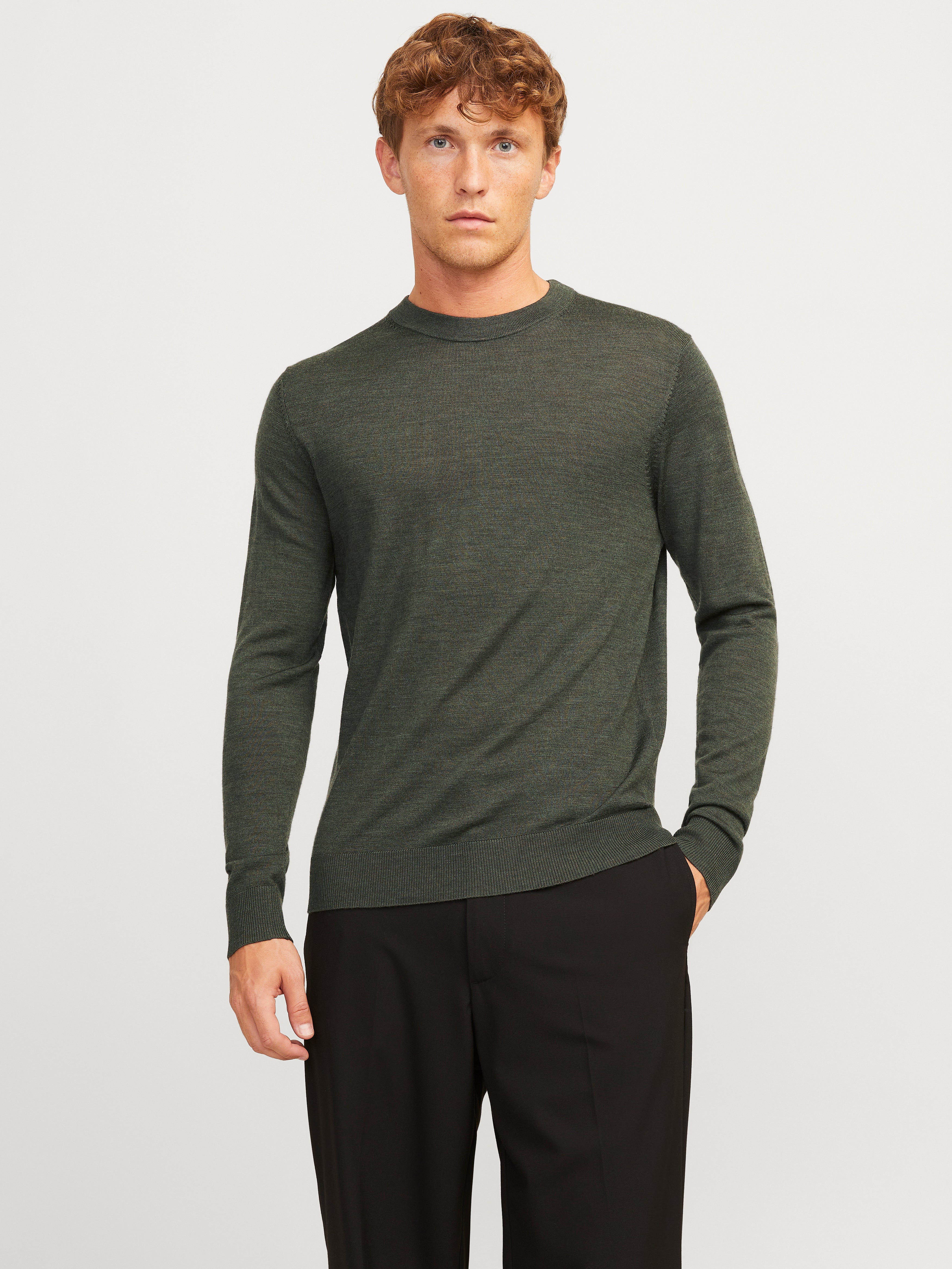 Thumbnail - Einfarbig Strickpullover
