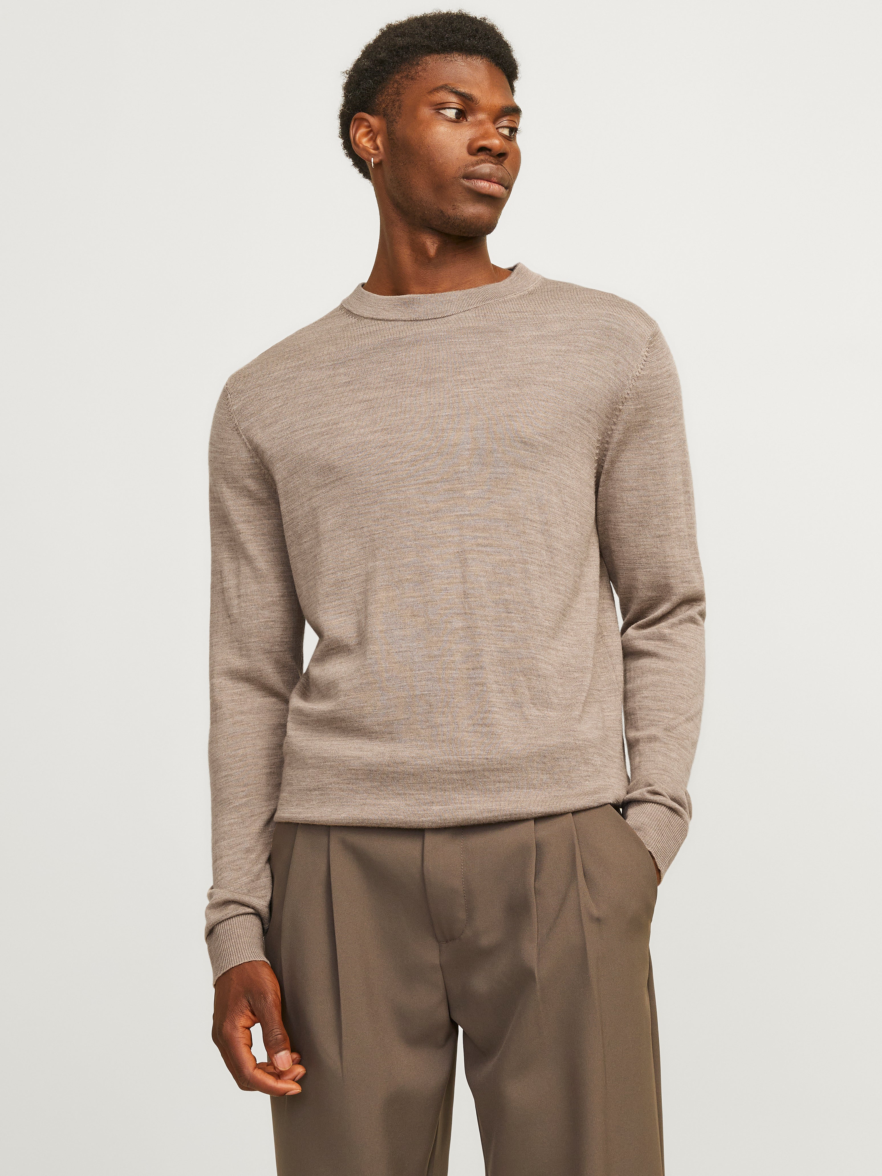 Thumbnail - Einfarbig Strickpullover