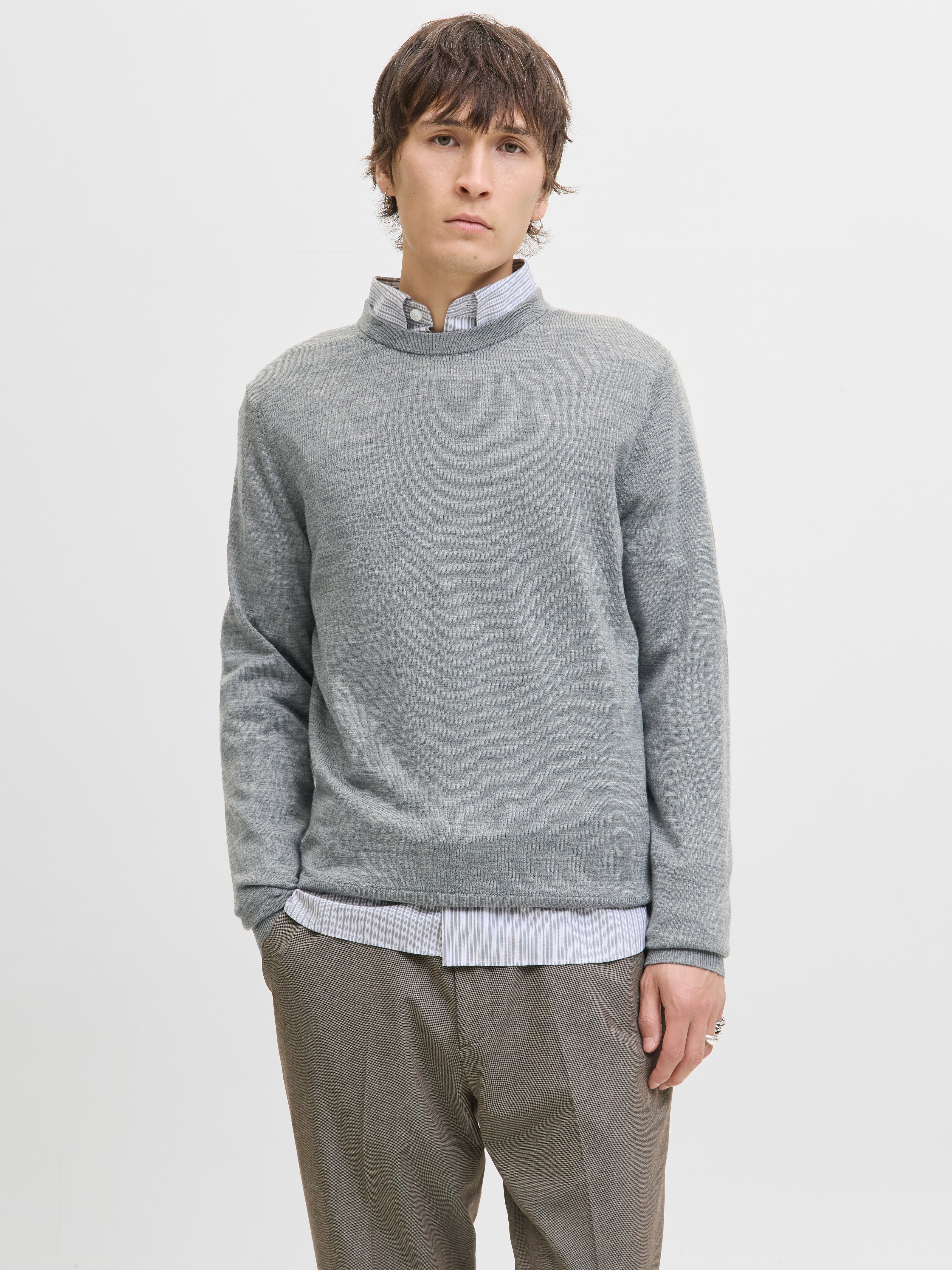 Thumbnail - Einfarbig Strickpullover