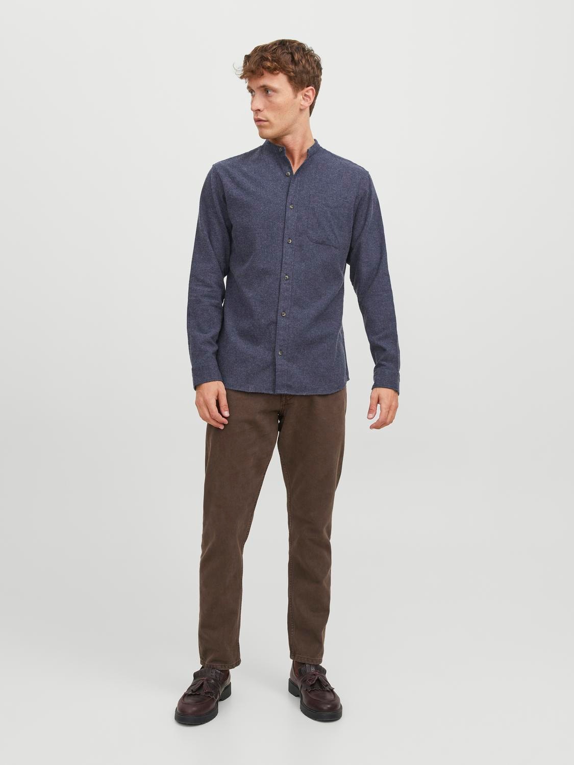 Jack & Jones Chemise à boutons Slim Fit -Navy Blazer - 12216825