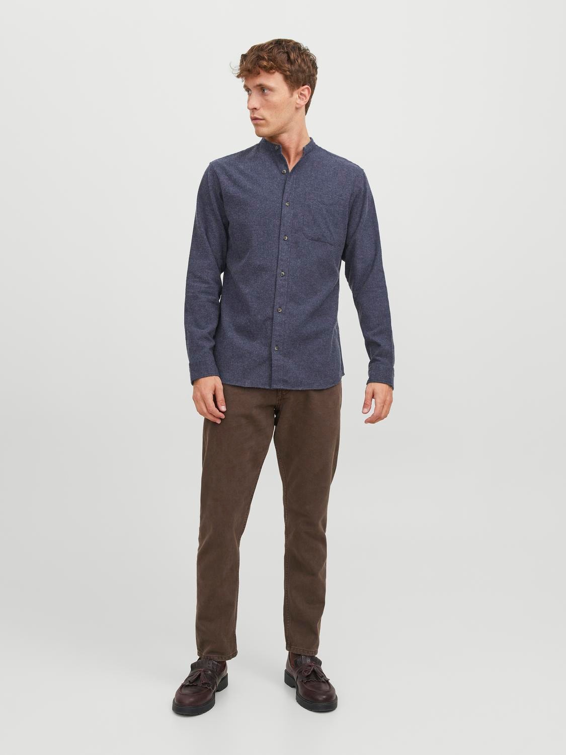 Jack & Jones Slim Fit Uformell skjorte -Navy Blazer - 12216825