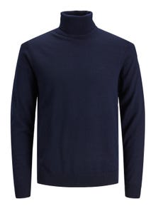 Jack & Jones Plain Turtleneck -Maritime Blue - 12216829