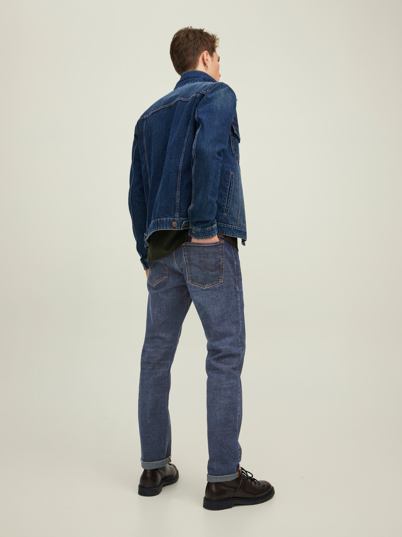 Jack & Jones JJIMIKE JJORIGINAL AM 712 Tapered fit jeans -Blue Denim - 12216921