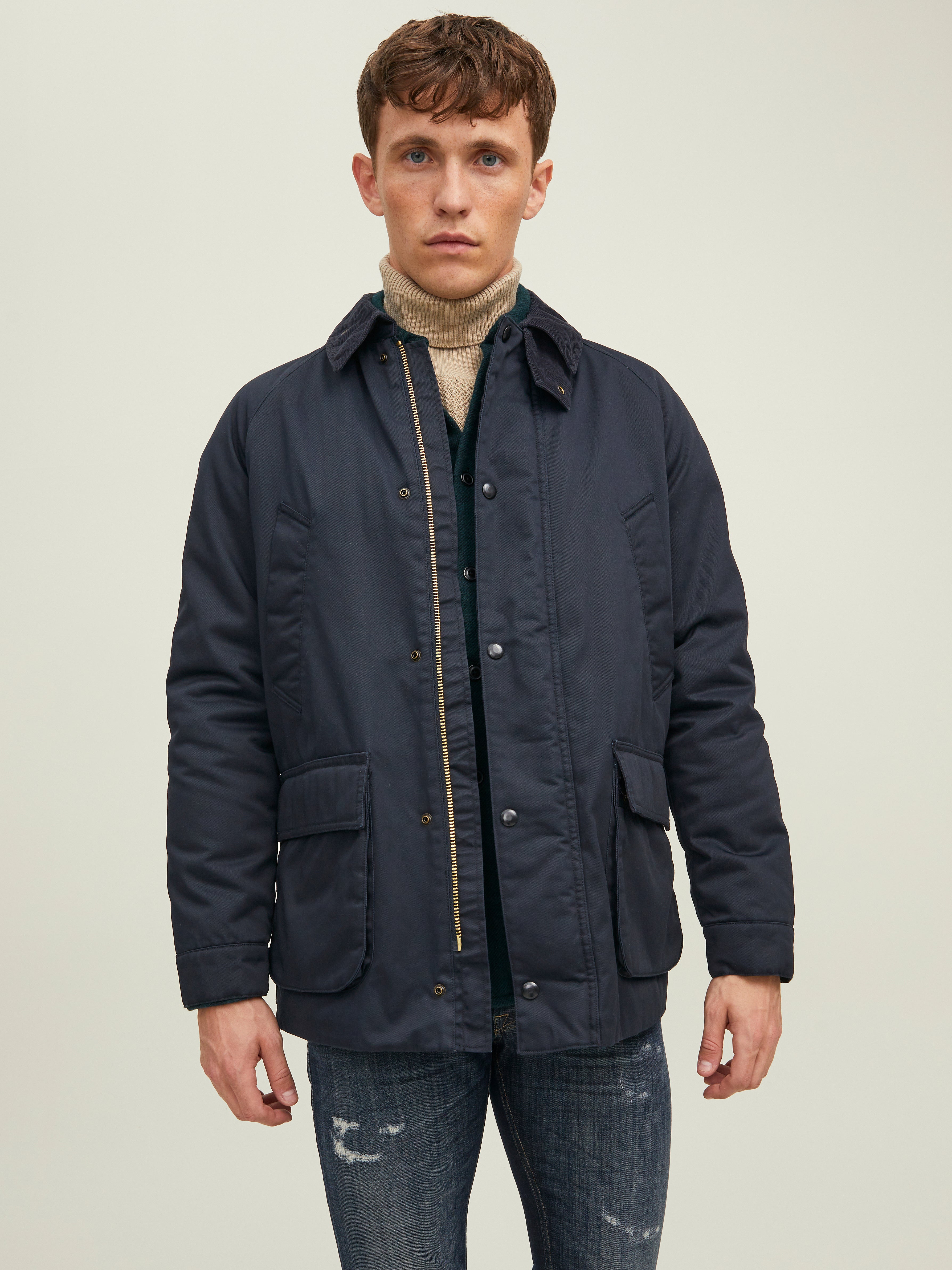 Corduroy collar Jacket