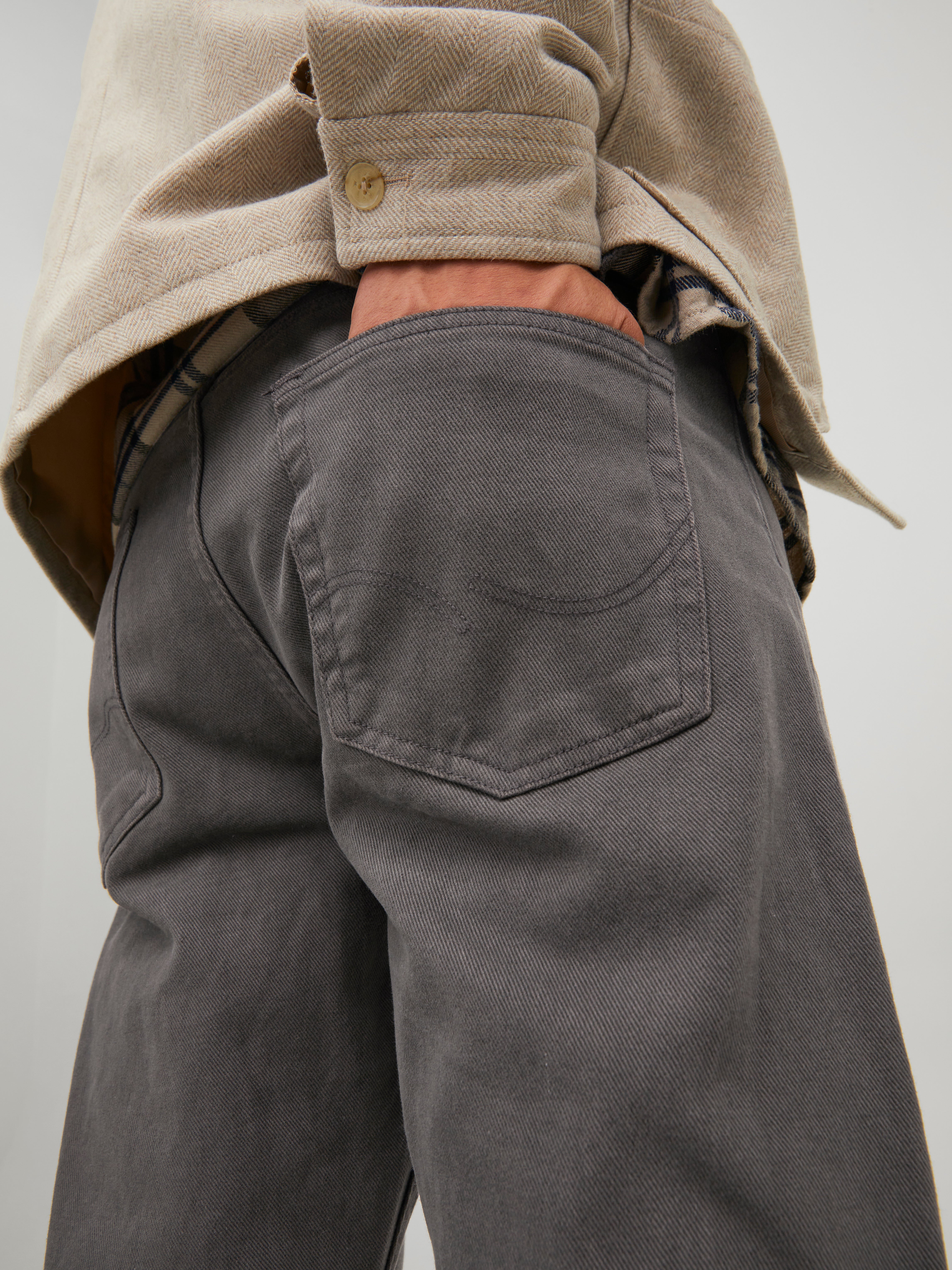 Jack & Jones Homme Vêtements Pantalons & Jeans Jeans Baggy & Large Chris Original Akm Jean Loose Fit Men brown 