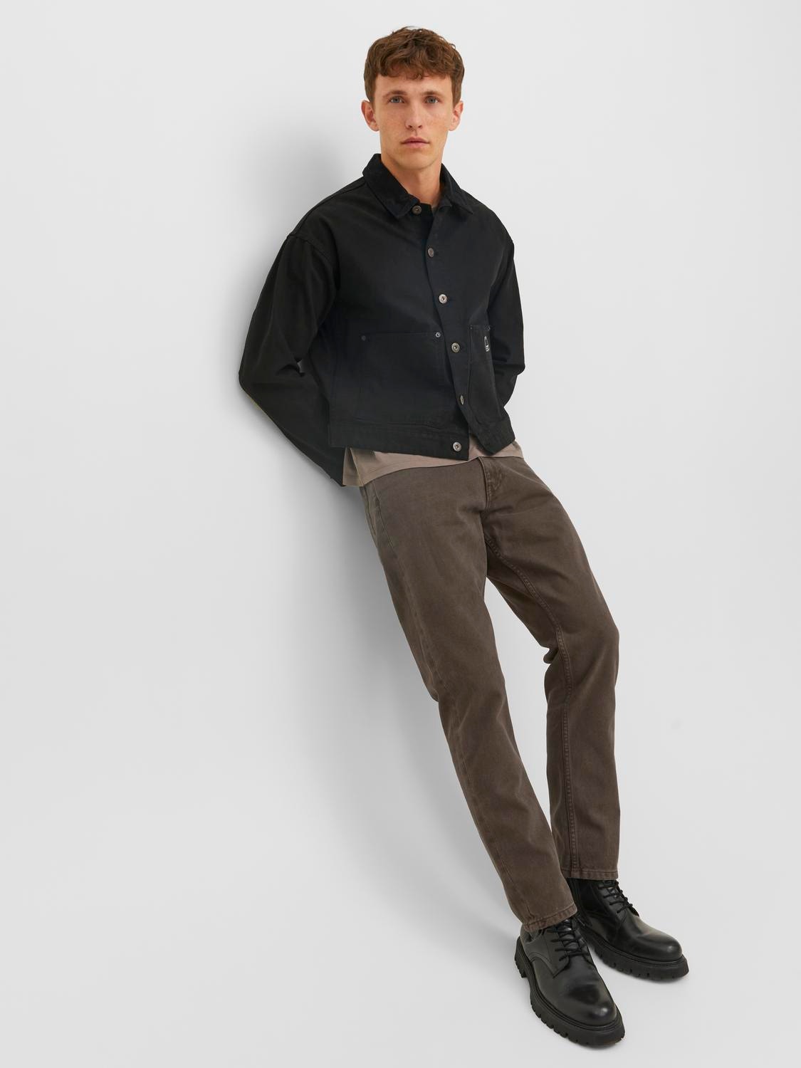 Jack & Jones Regular Fit 5-pocket trousers -Chocolate Brown - 12216976
