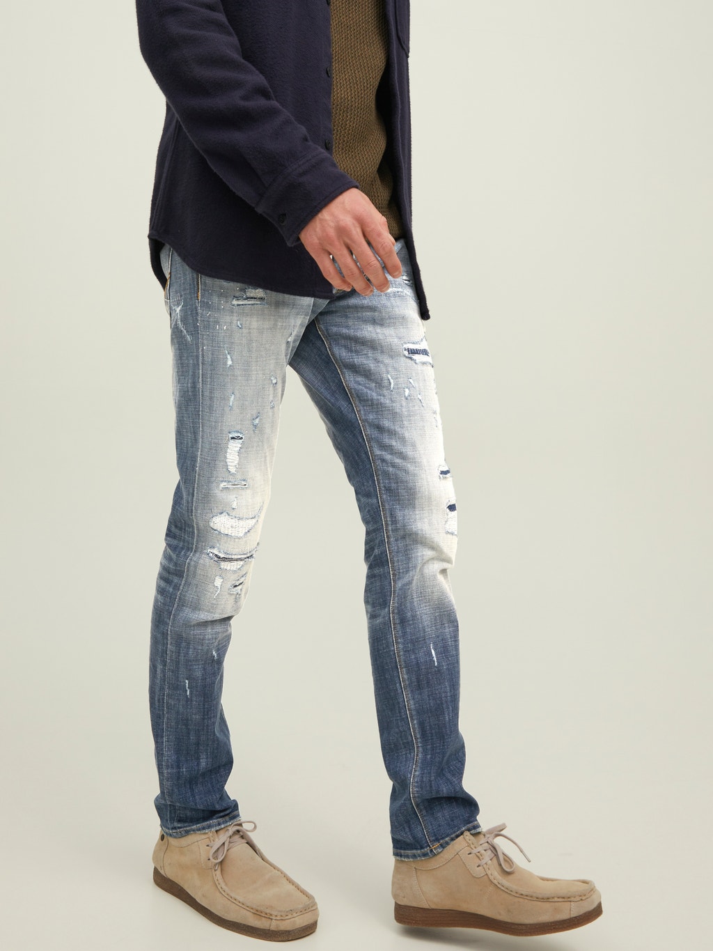 Verplicht Intentie Alexander Graham Bell Glenn Blair GE 102 Slim fit jeans | Medium Blue | Jack & Jones®