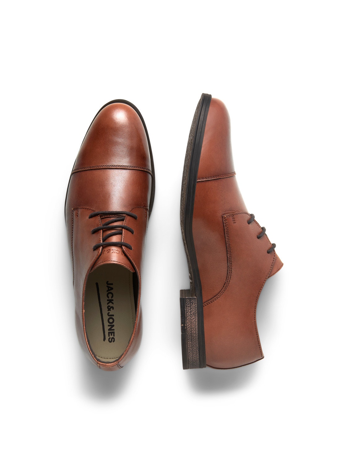 Jack & Jones Chaussures de ville Cuir -Cognac - 12217091