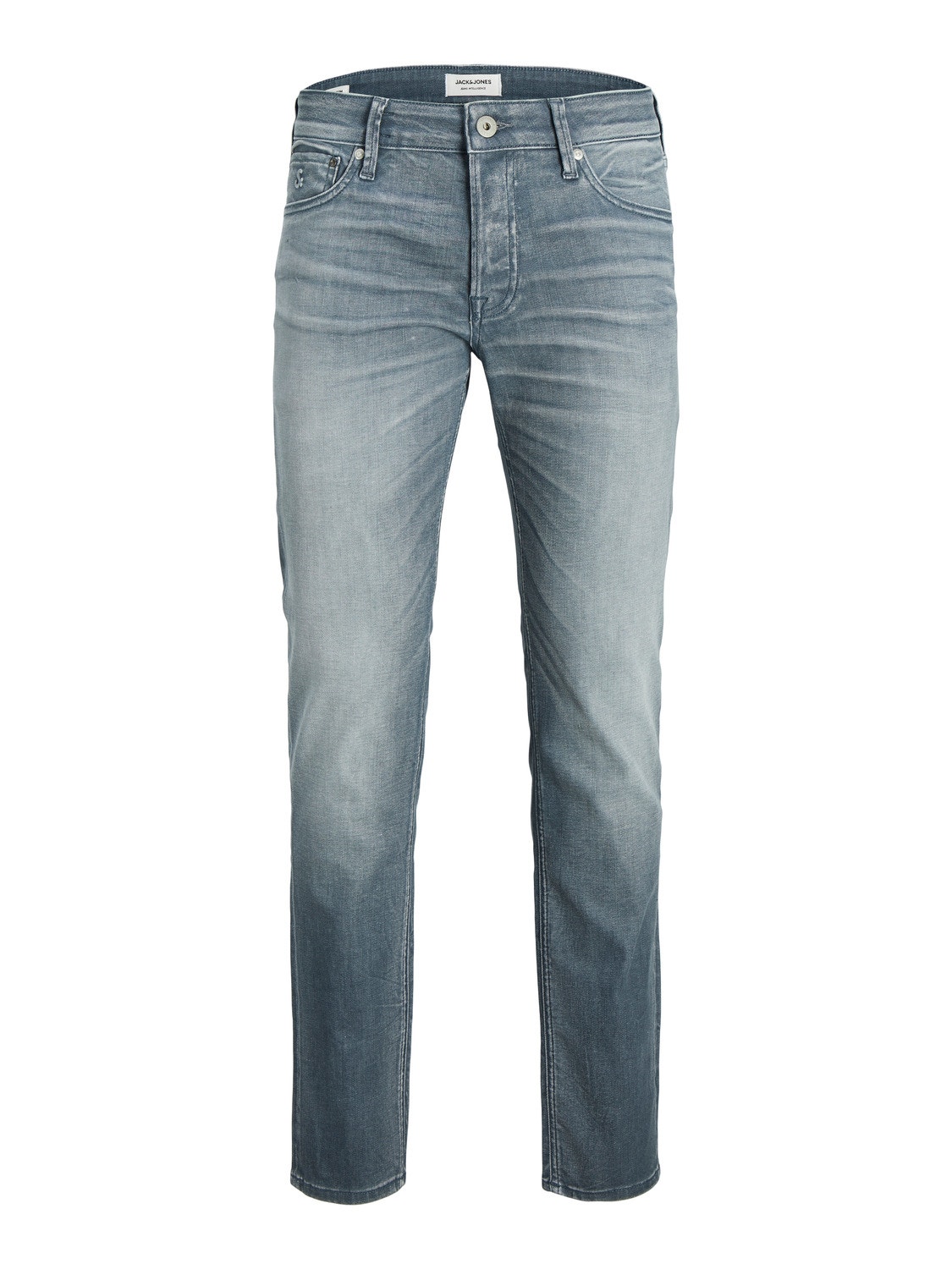Jack & Jones JJITIM JJOLIVER JOS 319 Slim Fit jeans mit geradem Bein -Grey Denim - 12217105