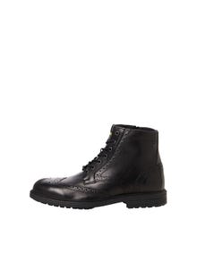 Jack & Jones Lær Boots -Anthracite - 12217150