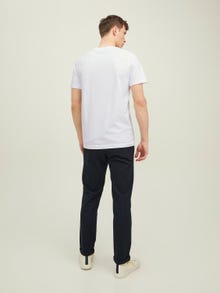 Jack & Jones Logo Kruhový výstřih Tričko -White - 12217167