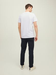 Jack & Jones Logo Rundhals T-shirt -White - 12217167