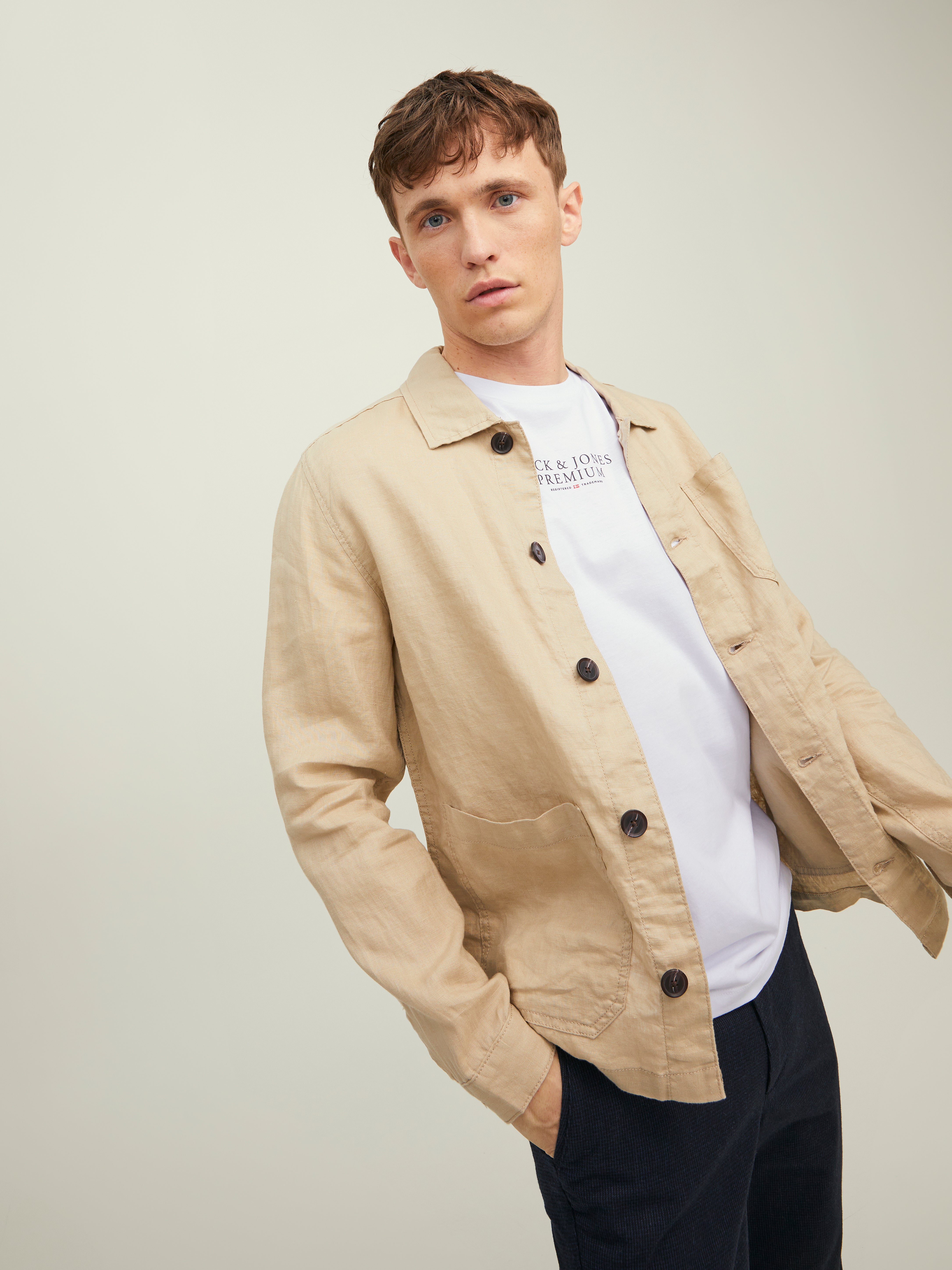 Jack & Jones T-shirt Logo Col rond - 12217167