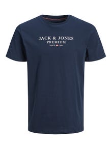 Jack & Jones Logo Crew neck T-shirt -Navy Blazer - 12217167