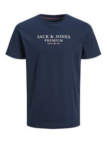 Jack & Jones T-shirt Logo Decote Redondo -Navy Blazer - 12217167
